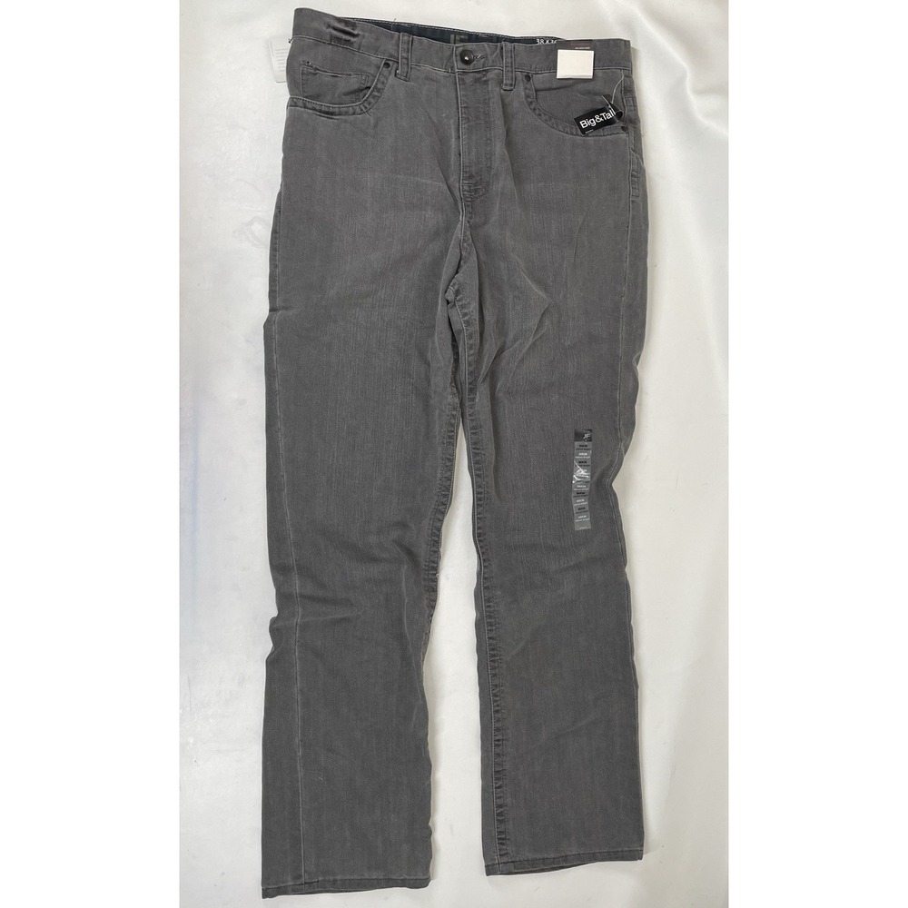 J Ferrar Relaxed Straight Classic Rise Jeans Mens Size 38x36 Gray NWT